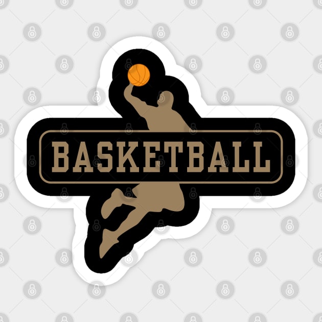 Basketball Sports Design - The Street Wear Sticker by tatzkirosales-shirt-store